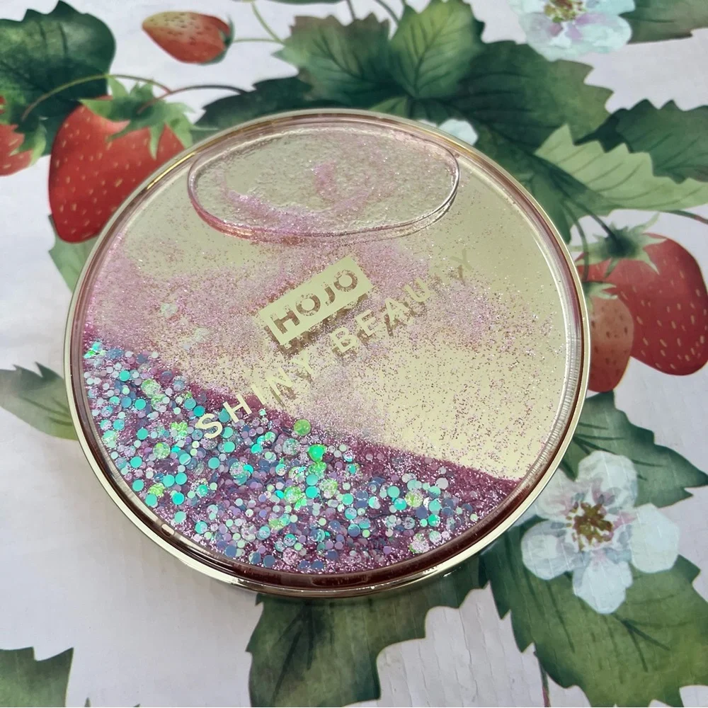 Pink Glitter Snow Globe Circle Eyeshadow Palette with 11 Colors - NIB
